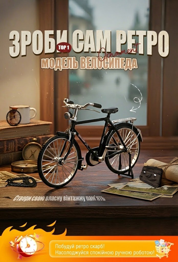 Масштабна модель велосипеда своїми руками